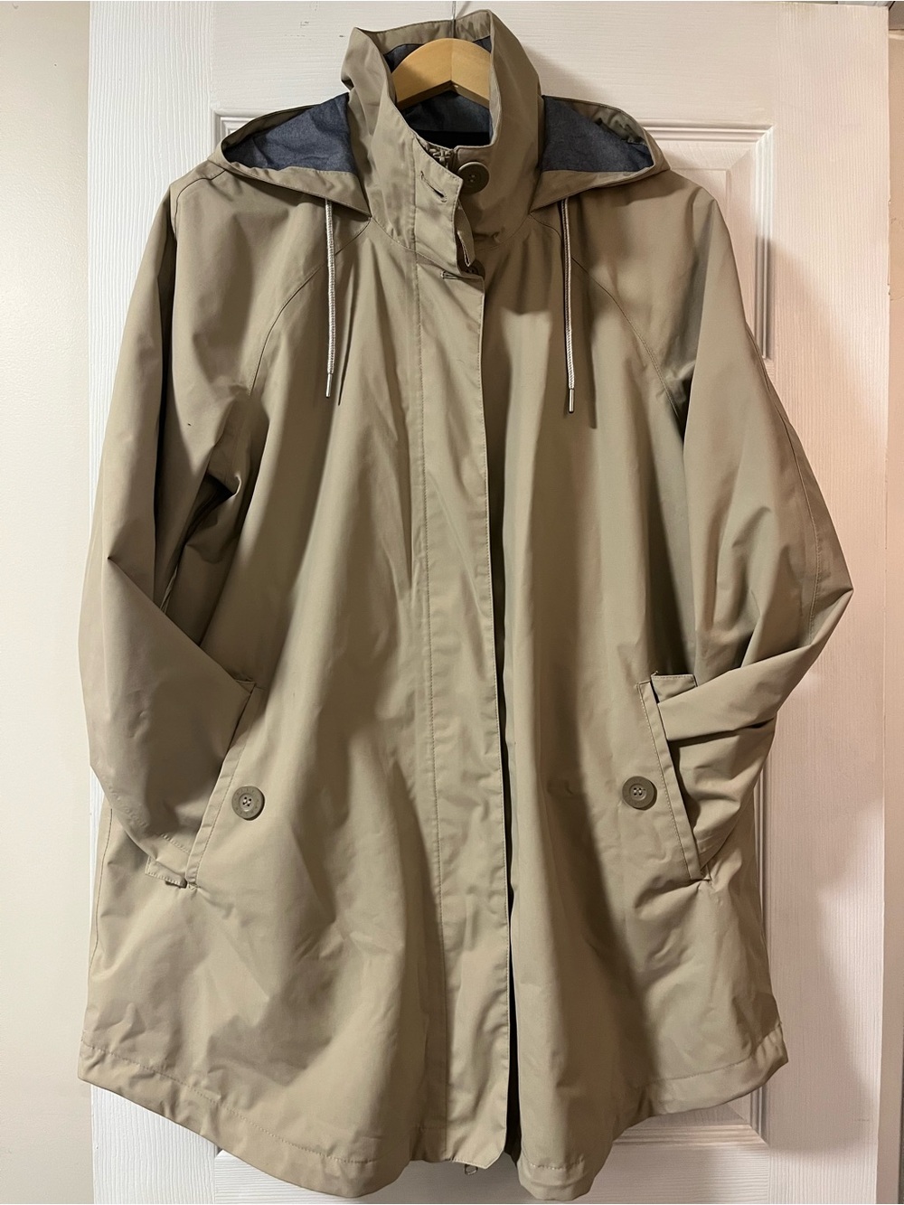 Helly Hansen Women's Beige Hooded Trench Coat